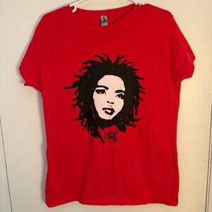 Lauryn Hill Red Short Sleeved T-Shirt - Women's 2XL